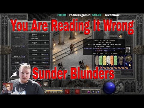 D2R 2.5 Sunder Charms - You Are Reading It Wrong