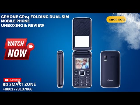 Gphone gp24 Folding Dual Sim Mobile Phone Unboxing & Review