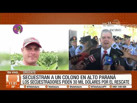 Secuestro de colono brasileño en Alto Paraná