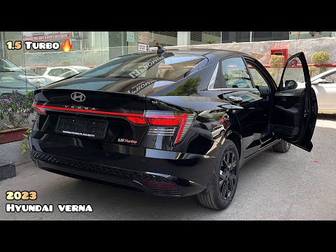 New Hyundai Verna Sx(O) 1.5L Turbo 🔥Black Rs 15.99L - Top Model | Most Detailed Walkaround Review!