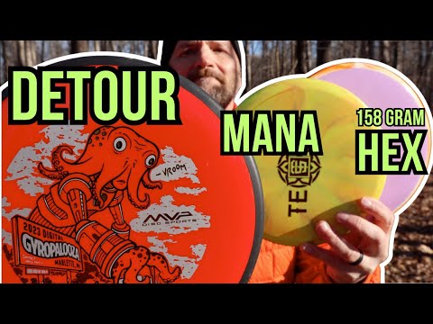 MVP DETOUR vs TSA MANA vs 158g HEX Disc Review (MVP Discs, Thought Space Athletics)