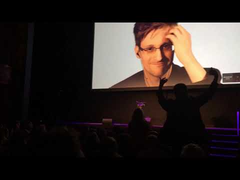 Edward Snowden 2017: A Standing Ovation with Michael Krasny in San Francisco