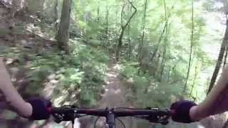 preview picture of video 'Flint Ridge Trail - Short Loop (from the top) - GoPro Chesty'