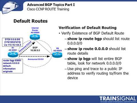 Lesson 15   Advanced BGP Topics Part I