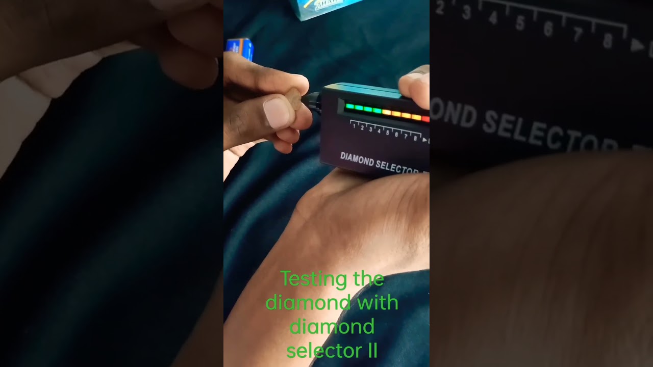 Testing real quartz gemstone with diamond selector II Tool (Episode 1)