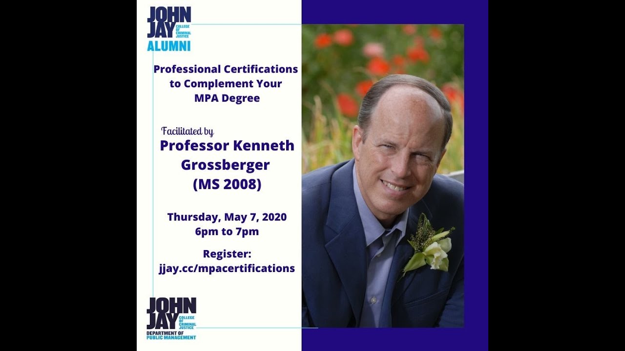 Certifications for MPA Degree