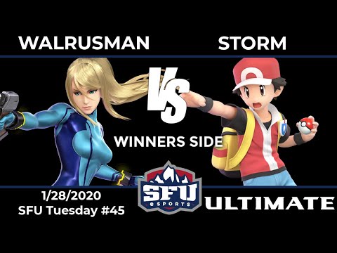 SFU Tuesday #45: Walrusman (Zero Suit Samus) vs Storm (Pokemon Trainer) - Winners Round 2