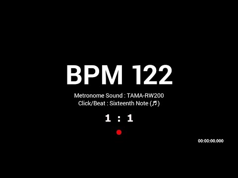 Metronome BPM 122 / TAMA-RW200 / 16th