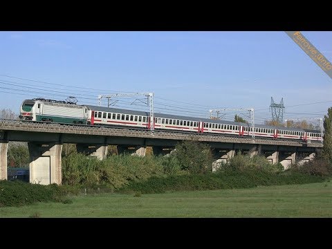 E.402B with Intercity Giorno 533 Ancona - Roma in Settebagni