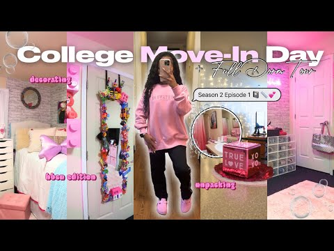 COLLEGE MOVE IN DAY + Dorm Tour | decorating,unpacking, etc | WSSU