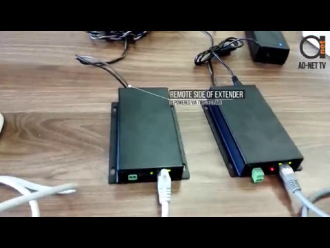 Single Port PoE type Ethernet Extender over 2 wire or Coax