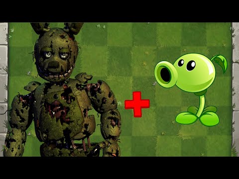 Springtrap + Peashooter Fusion - Plants vs Zombies Animation