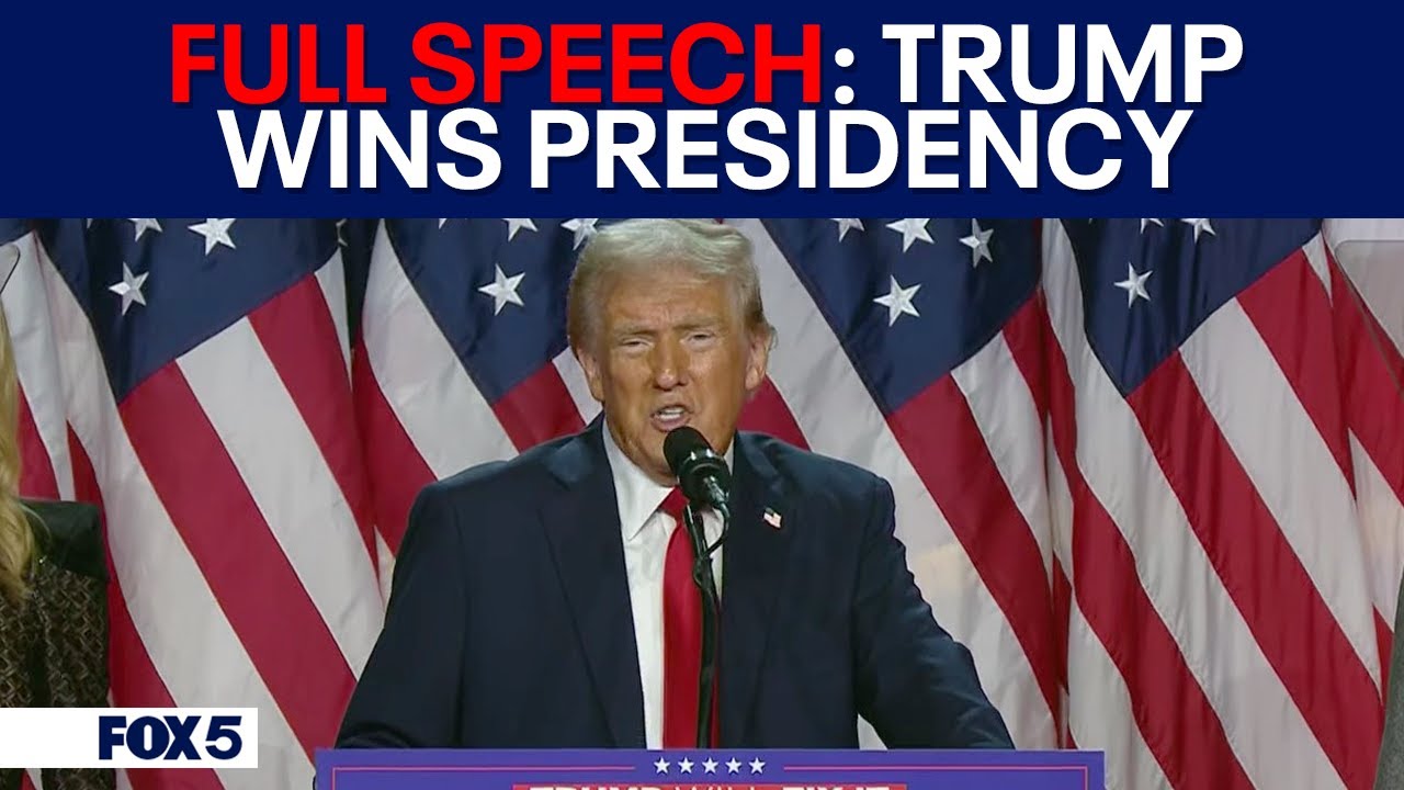 FULL SPEECH: Trump projected winner of 2024 presidential election