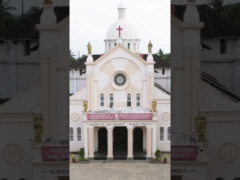 Stunning Aerial View of Rosario Cathedral, Mangalore | 4K Drone Footage | Our Lady of the Rosary