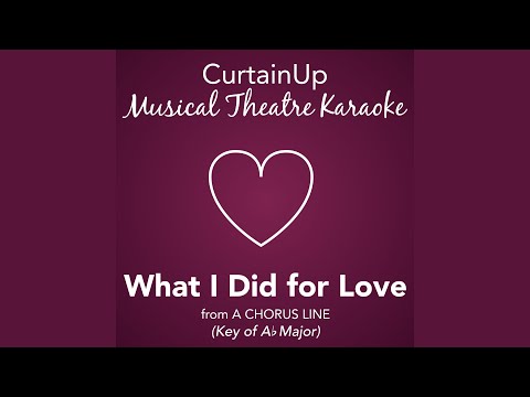 What I Did for Love (from A Chorus Line)
