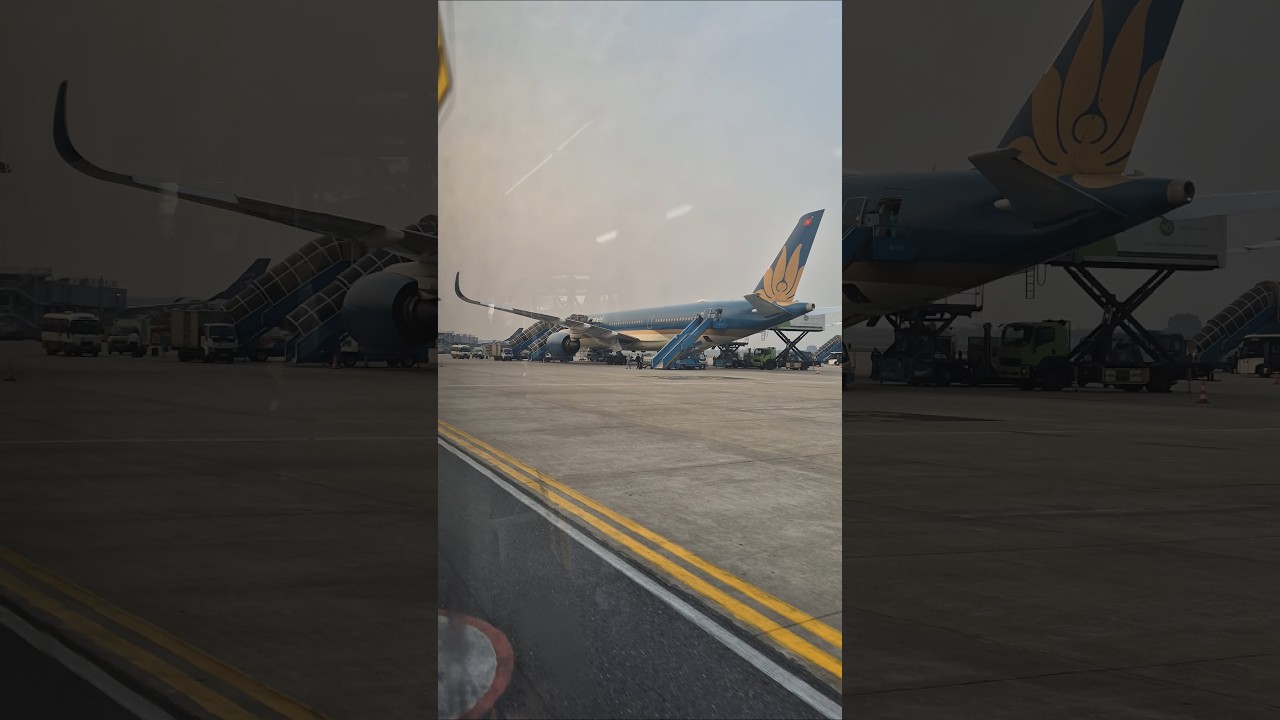 베트남항공 항공기 in 하노이 공항 Vietnam Airlines