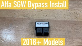 Important! Alfa Romeo Giulia/Stelvio SGW Bypass Plug  (2018+)