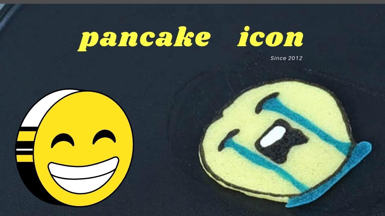 "Laughing 'jaw-dropping' with the 'legendary' collection of smiley face icons."- Pancake Art