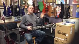 Video thumbnail for New Hagstrom super Swede bass Demo https://rocktownmusic.net/product/new-hagstrom-super-swede-bass- by Rocktown music net