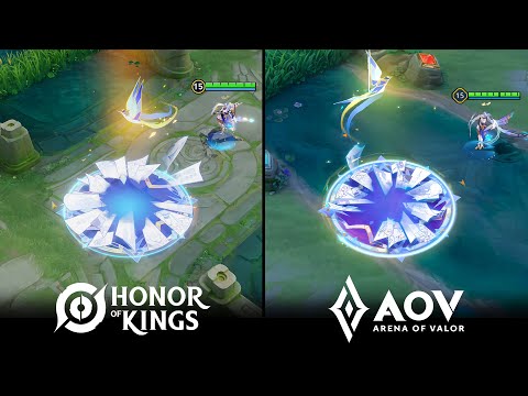 AOV x HOK : Skins Effect Comparison ( Da Qiao, Rouie )
