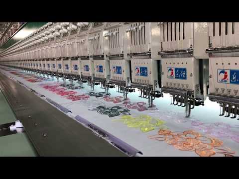 686/165 lejia high speed flat super multiheads embroidery machine