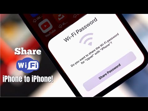 How to Share Wi-Fi Password from iPhone to iPhone!!