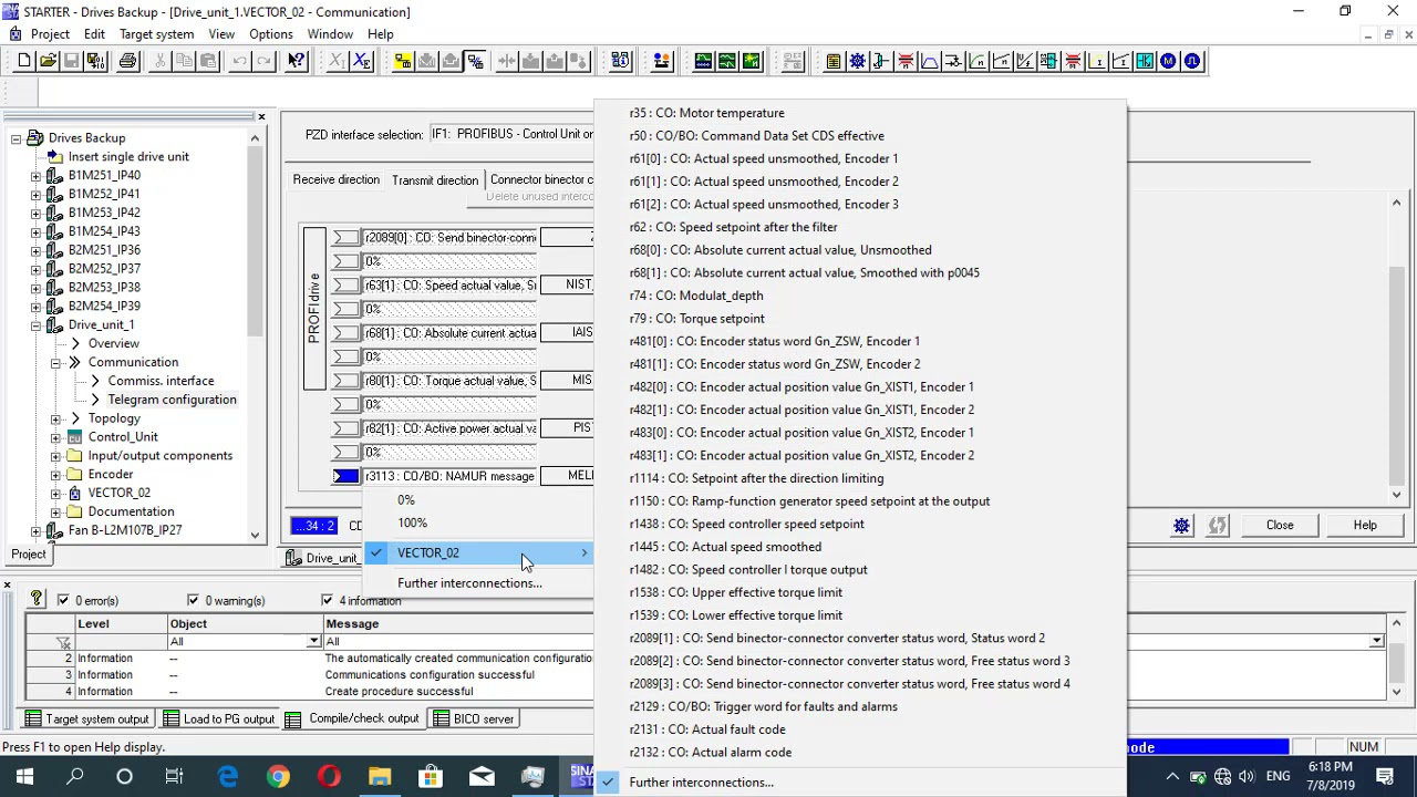 SIEMENS SINAMICS G150 Commissioning Steps