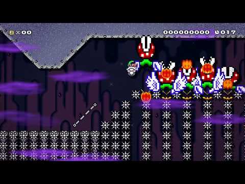 Red Yoshi Down ☆20s★ by Warpsiƞ ± - Super Mario Maker 2 - No Commentary 1by 1bz