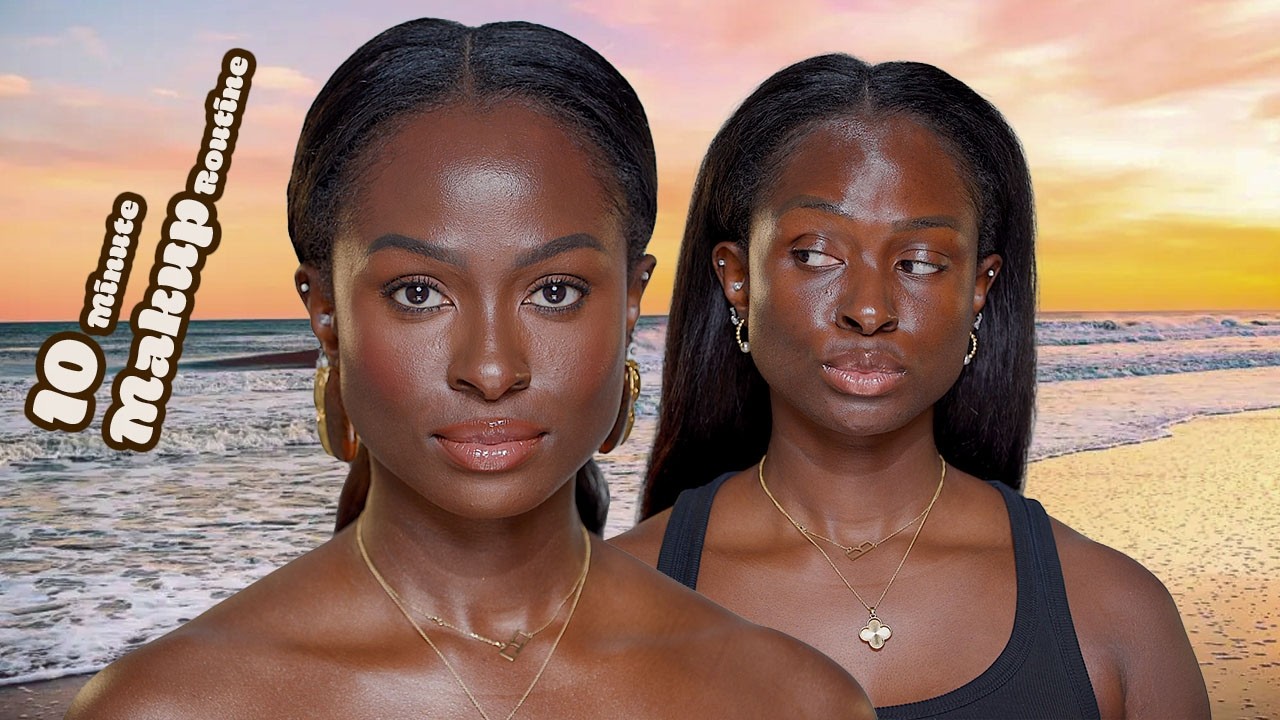 10 Minute Beach Makeup ... Golden Hour Glow UP with @elfcosmetics