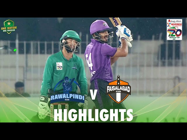 Full Highlights | Rawalpindi vs Faisalabad | Match 15 | National T20 Cup 2025 | PCB | MA2A