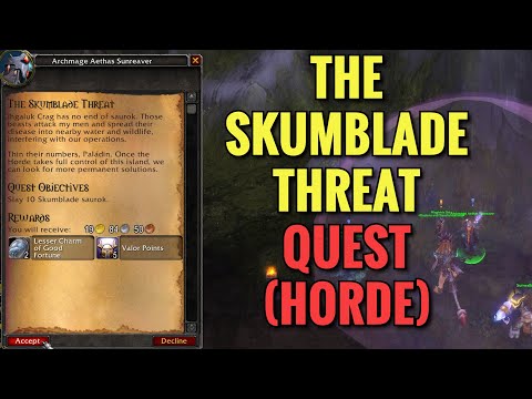 The Skumblade Threat Quest (HORDE) (WoW MOP)