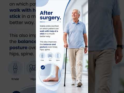 80-year-old patient, walking had become extremely difficult due to flail foot