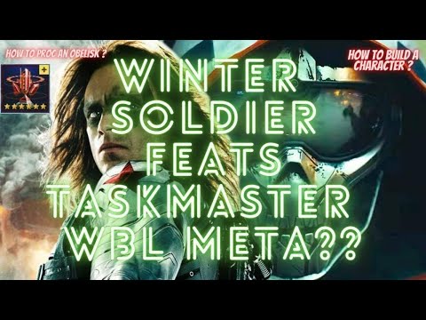 WINTER SOLDIER FEAT TASKMASTER META IN WBL?HOW TO PROC AN OBELISK ?HOW TO BUILD| Marvel Future Fight