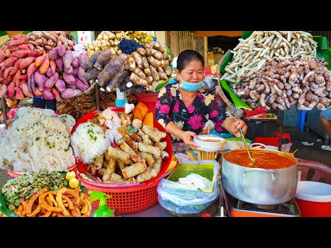 Breakfast, Snacks, Salty Crabs,&More - Cambodian Lively Living Market @ Chhbar Ampov & Boeng Trabaek