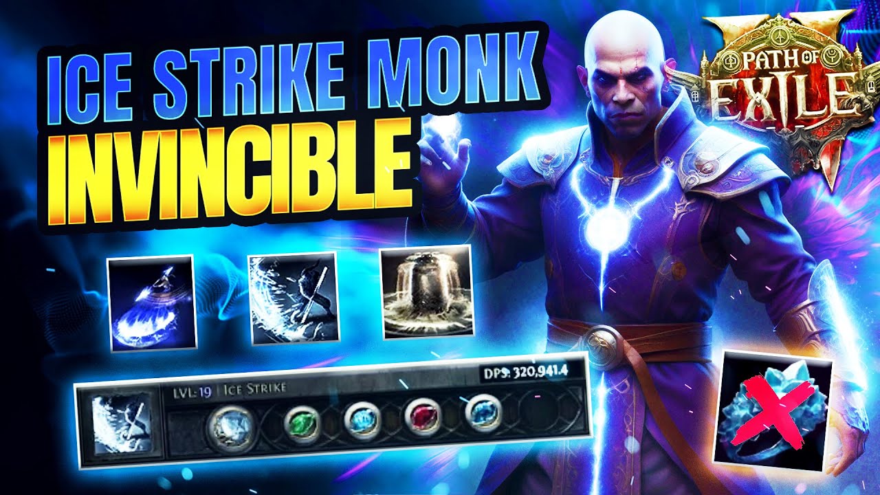 Ice Strike Monk PERFECTED (300k+ DPS & Insane Survivability) | The Endgame Guide | Path of Exile 2