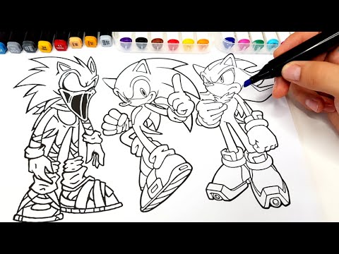 Sonic Zombie 3 Coloring Pages🦔💨Sonic 3 Predictions