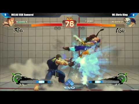 [EVO 2013 SSFIV AE] MC AC XSK Samurai (Ryu) vs WL Chris King (Vega)