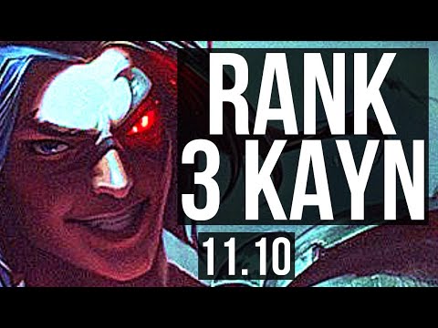 KAYN vs MORGANA (JUNGLE) | Rank 3 Kayn, Quadra, 7 solo kills | JP Grandmaster | v11.10