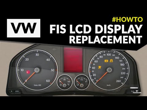 How to replace Volkswagen Golf V, Passat B6, Touran Mk1, Tiguan 5N and EOS dashboards MFD display