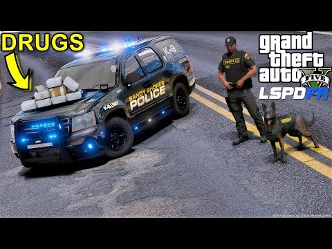 GTA 5 LSPDFR Police Patrol #693 New K9 Tahoe With Prisoner Transport Makes Big Drug Bust