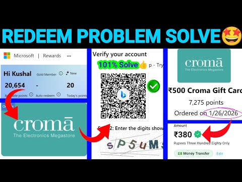 Microsoft Rewards Redeem Problem | Verify with the Bing app to scan the QR code | New Redeem Trick🤑