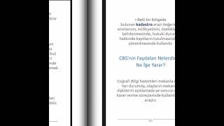 COĞRAFİ BİLGİ SİSTEMLERİ