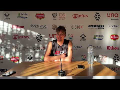 Conferência de imprensa com Raphael Collignon — SF Del Monte Lisboa Belém Open