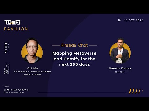 Animoca Brands Co-Founder Yat Siu & TDeFi CEO Gaurav Dubey Revealing Secrets of Metaverse & GameFi