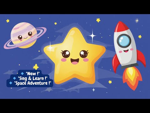 ✨ Little Star in Space | Kids Song & Space Learning | Nursery Rhyme & Education ✨