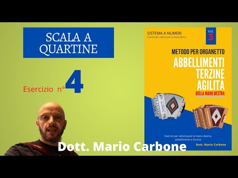 Lezione di organetto - Es 4 - Abbellimenti, terzine, agilità - Vol.3 - Metodo a numeri.