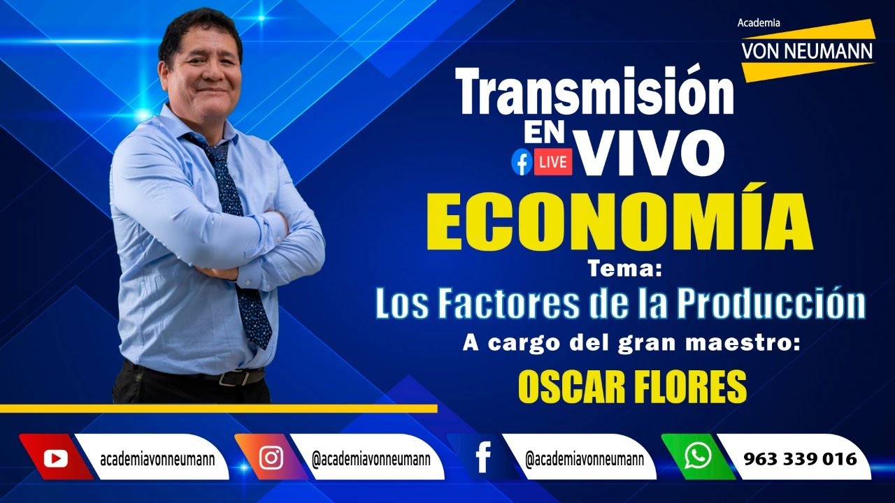 🔴Clases EN VIVO🔴 ECONOMÍA   Los Factores de la Producción.