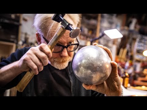 Watching Adam Savage Hammering Aluminum Foil Into A Perfect Ball Is Supremely Satisfying