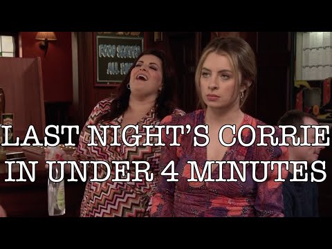 Last Night's Corrie in Under Four Minutes - 20 March 2023