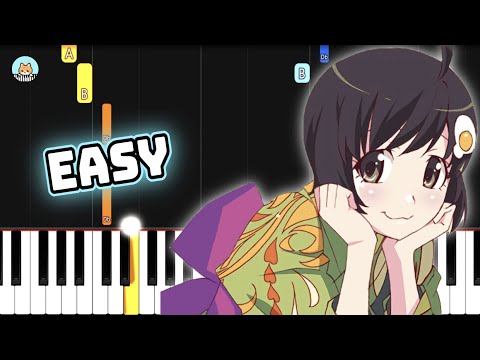 Nisemonogatari OP 3 - "Platinum Disco" - EASY Piano Tutorial & Sheet Music